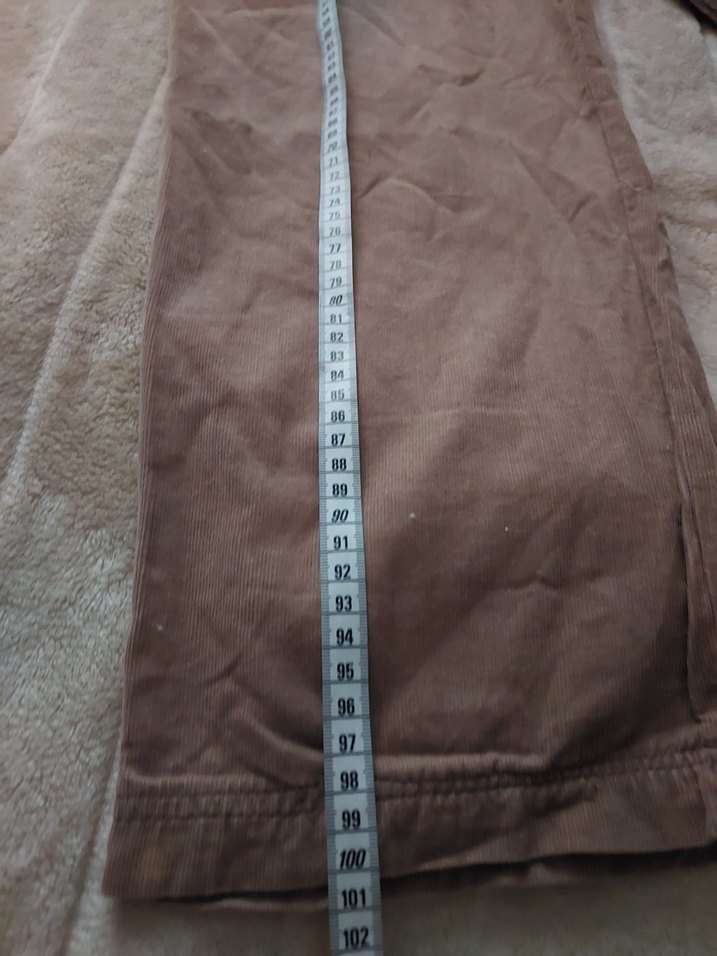 Bej Süet Salaş Kadın Pantolon - Görsel 3