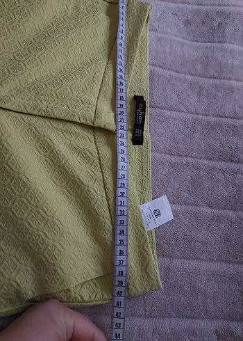 Sarı Midi Kadın Kumaş Pantolon - Görsel 8