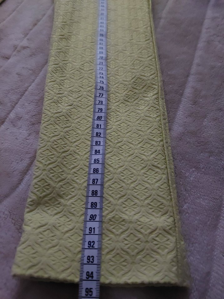 Sarı Midi Kadın Kumaş Pantolon - Görsel 5