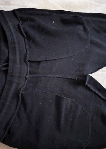 Siyah Beli Kemerli Kadın Eşofman Altı - Görsel 11