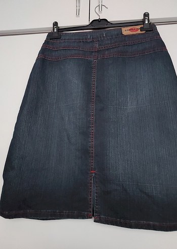 Lacivert Midi Hamile Kot Etek - Görsel 4