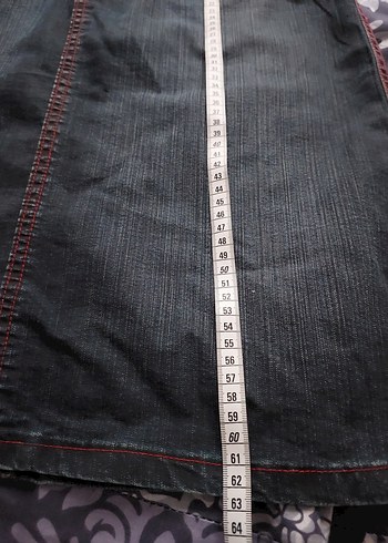 Lacivert Midi Hamile Kot Etek - Görsel 9