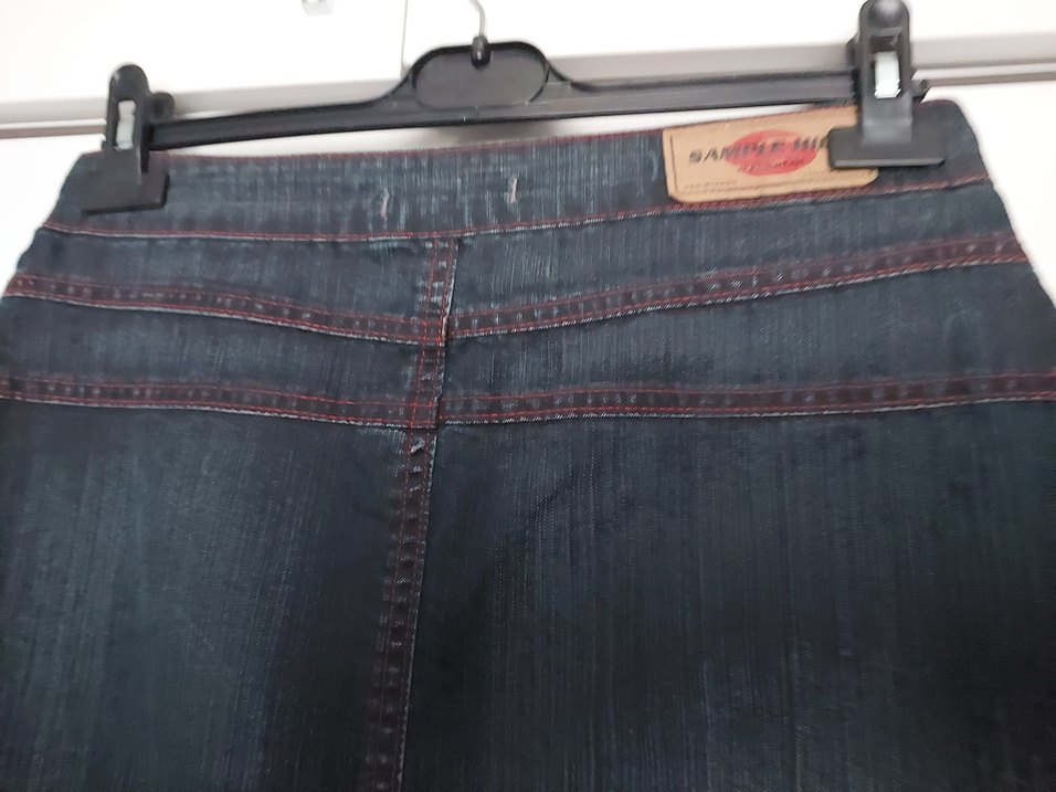 Lacivert Midi Hamile Kot Etek - Görsel 5