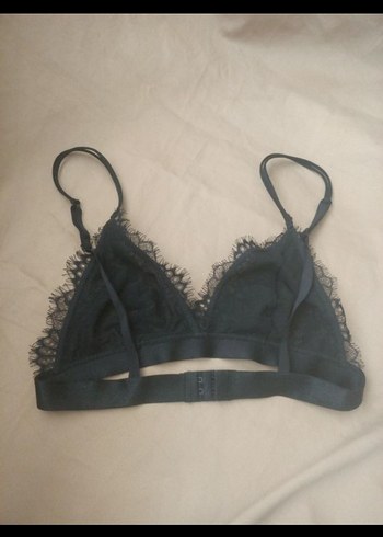 s Beden siyah Renk Siyah Dantel Detaylı Gotik Bralet