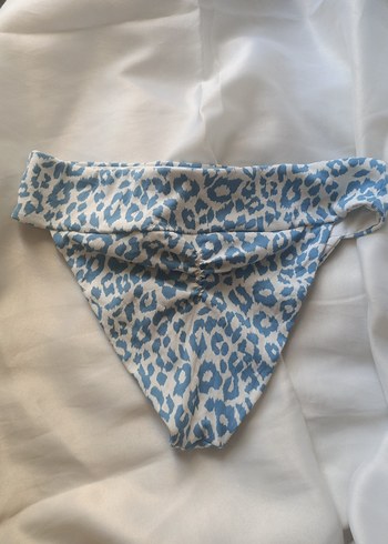 m Beden mavi Renk Mavi Yılan Desenli Kadın Bikini Altı