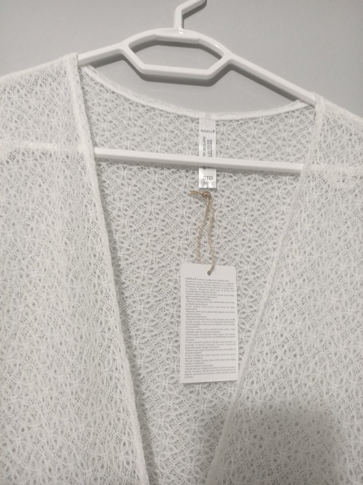 Beyaz Bohem Uzun pareo - Görsel 4