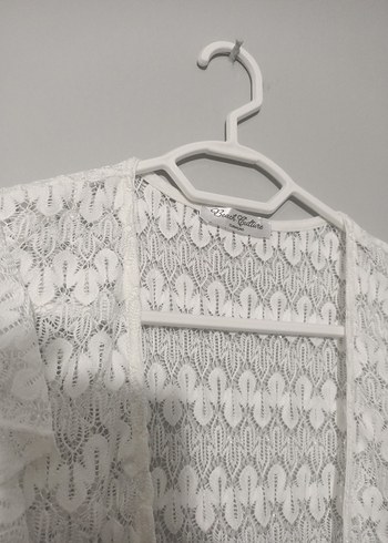 Nakışlı Beyaz Bohem Uzun Kadın Elbisesi plaj elbisesi pareo - Görsel 6