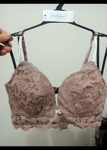 Bej Dantel Vintage Bohem Sütyen - Görsel 2