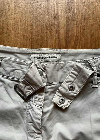Vintage polo garage kemerli kapri şort/pantolon - Görsel 10