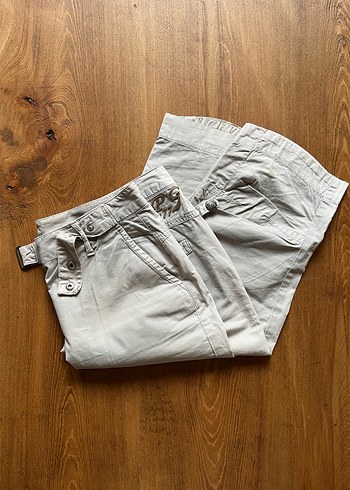 Vintage polo garage kemerli kapri şort/pantolon - Görsel 7