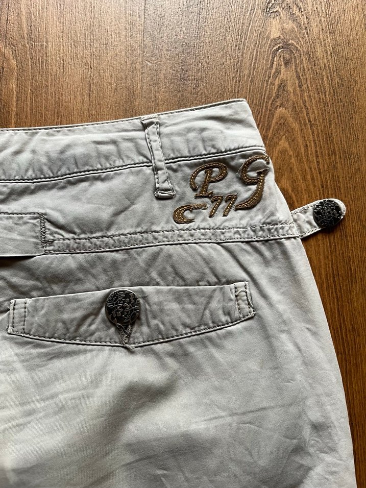 Vintage polo garage kemerli kapri şort/pantolon - Görsel 5