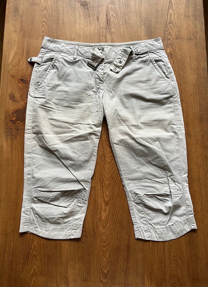 Vintage polo garage kemerli kapri şort/pantolon - Görsel 2