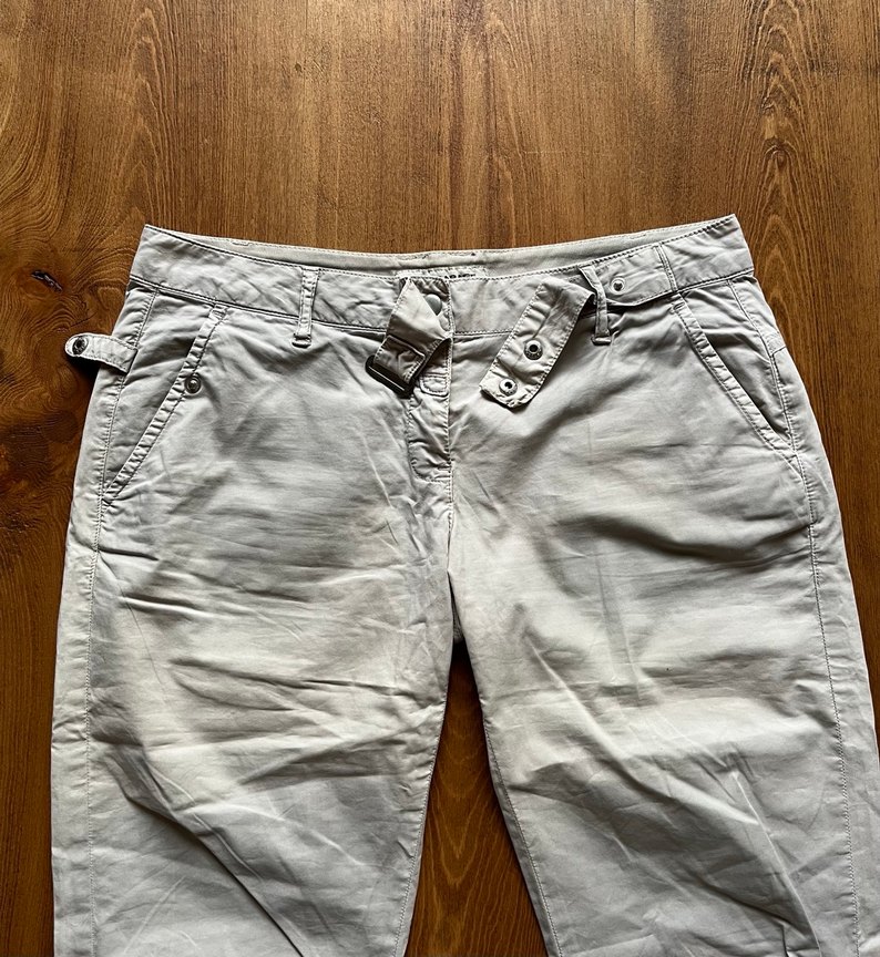 Vintage polo garage kemerli kapri şort/pantolon - Görsel 3