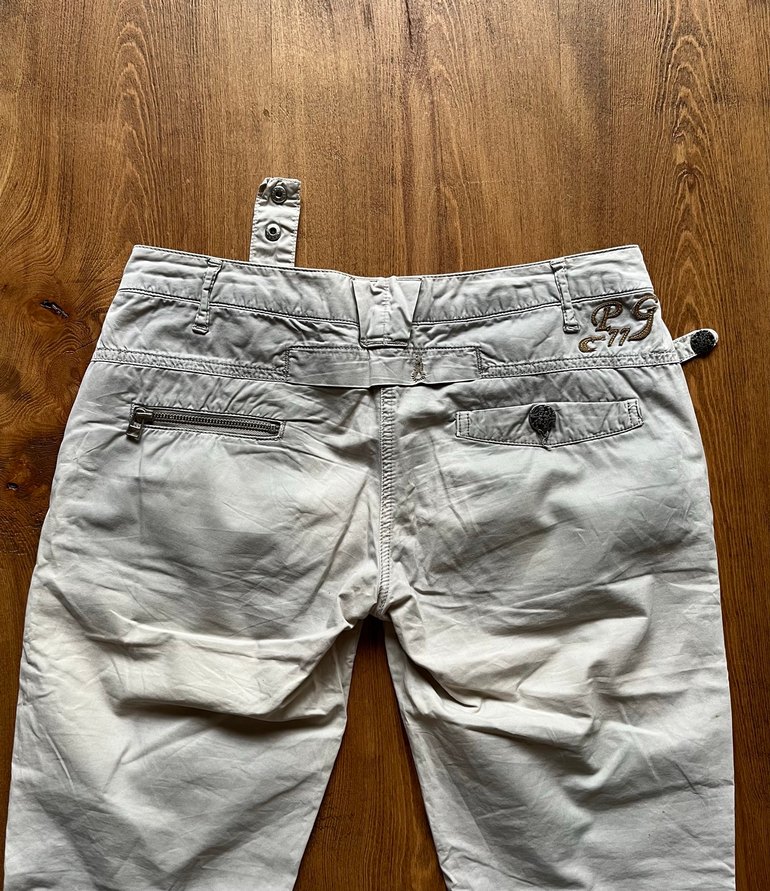 Vintage polo garage kemerli kapri şort/pantolon - Görsel 4