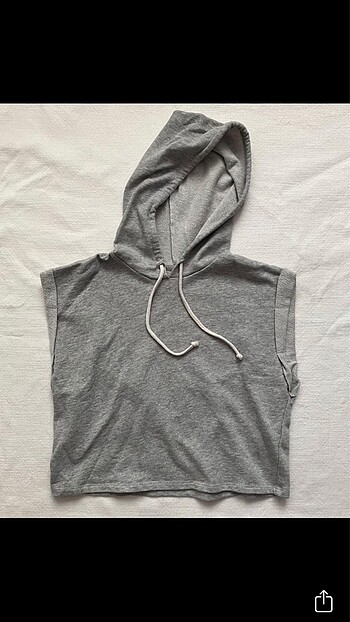 Vintage y2k crop yarım sporcu hoodie crop top