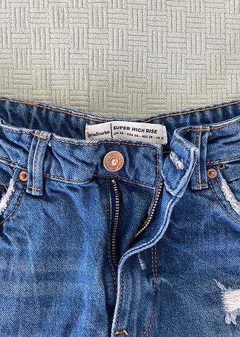 m Beden Vintage y2k mavi denim şort