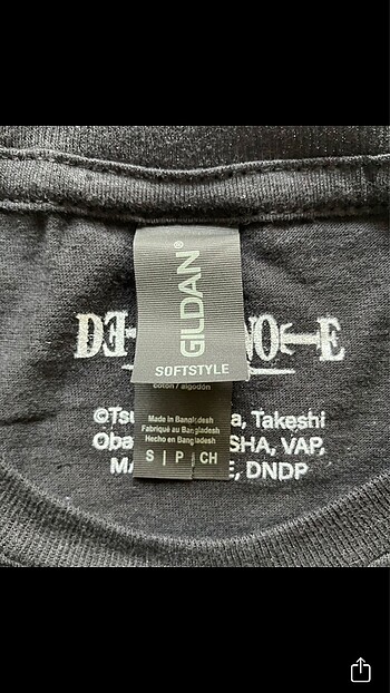 s Beden gri Renk Death note anime tshirt