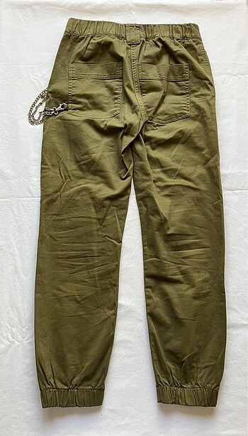xs Beden haki Renk Y2K vintage kargo pantolon bershka