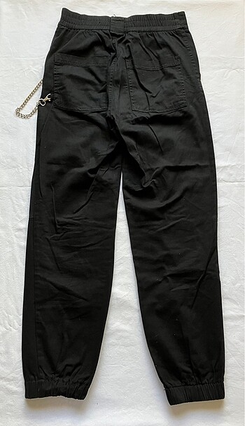 xs Beden siyah Renk Y2K vintage kargo pantolon bershka