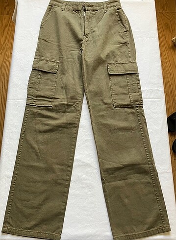 m Beden haki Renk Y2K vintage baggy kargo pantolon