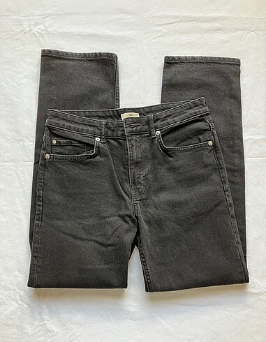H&M Y2K vintage siyah pantolon düz