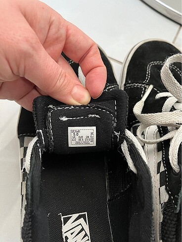 36,5 Beden siyah Renk Orjinal Vans