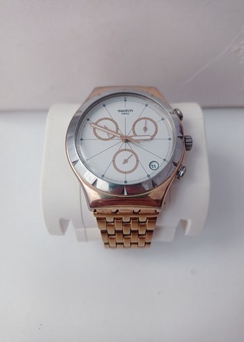 Beden beyaz Renk swatch orjinal kadın saat 39 mm çap