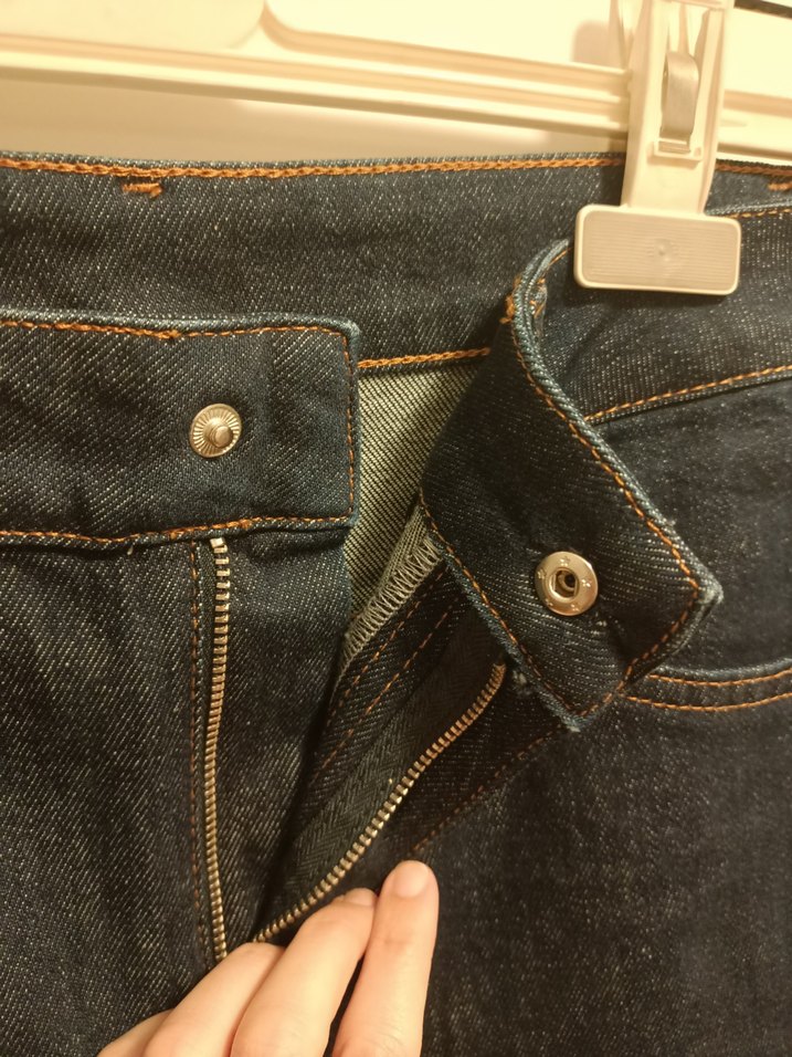 Koyu Mavi Yüksek Bel Denim Jean Moschino Sample — görsel 4/5