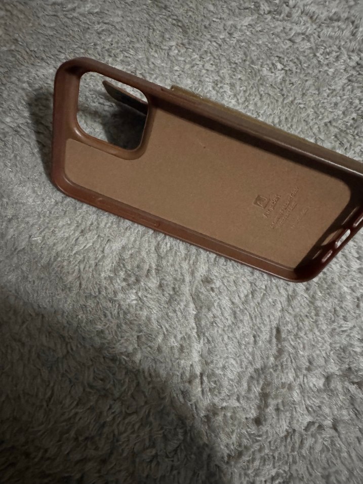 Kahverengi Deri Cüzdanlı iPhone 15 Pro Max Kılıf - Görsel 4