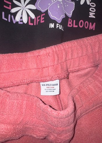 Kız Çocuk Pembe Baskılı Sweatshirt ve Eşofman Altı - Görsel 7