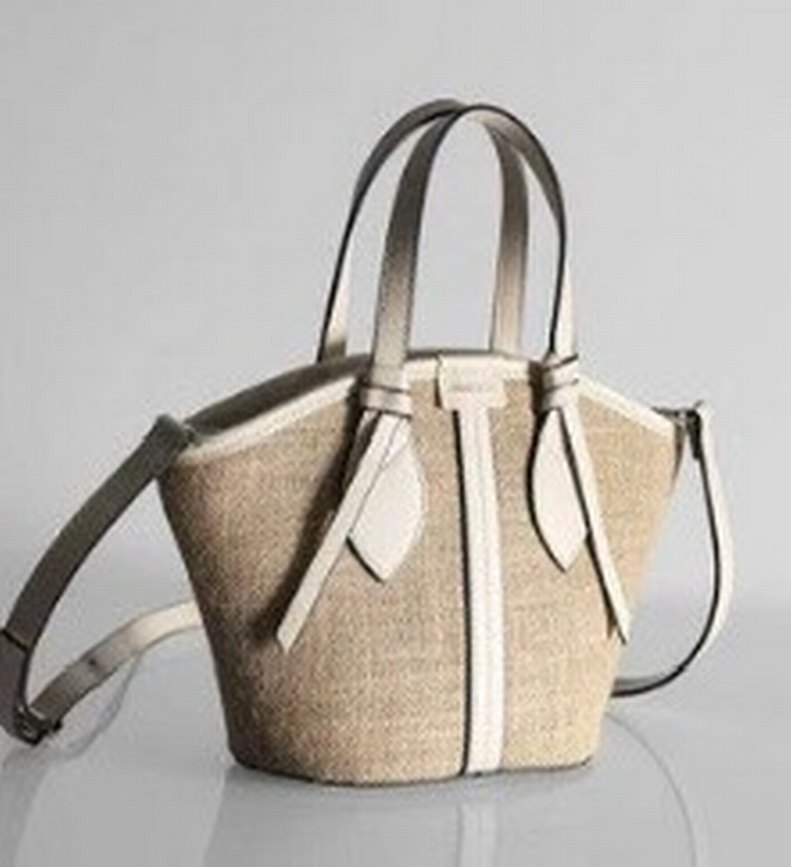 Rimense Kadın Krem Hasır Deri Omuz Çantası - Görsel 3