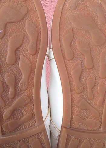 Beyaz Tokalı Kız Çocuk Babet - Görsel 5