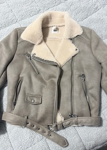 Kadın kız çocuk kürlü kaban - Görsel 3