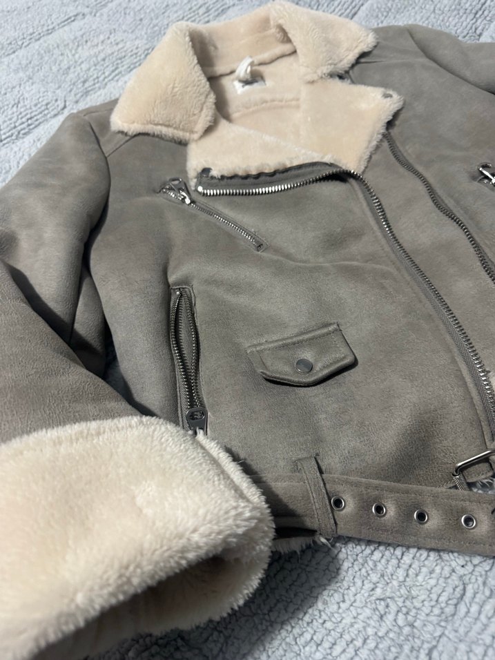 Kadın kız çocuk kürlü kaban - Görsel 4