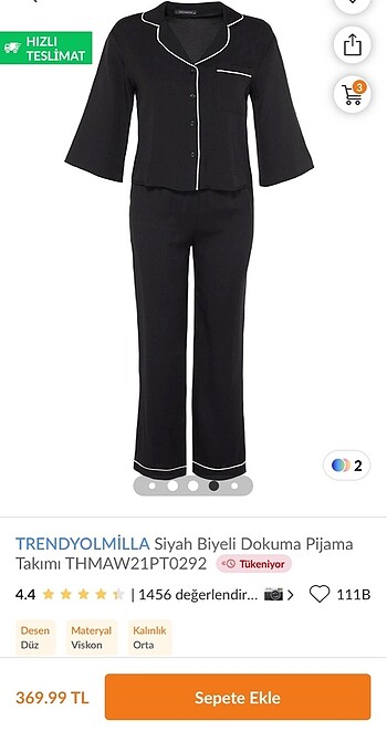 Trendyol & Milla Kadın pijama takımı