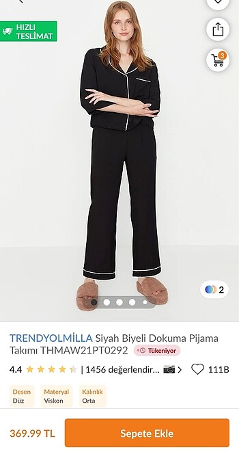 46 Beden siyah Renk Kadın pijama takımı