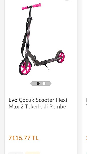 Kız çocuk scooter flexi max iki teker
