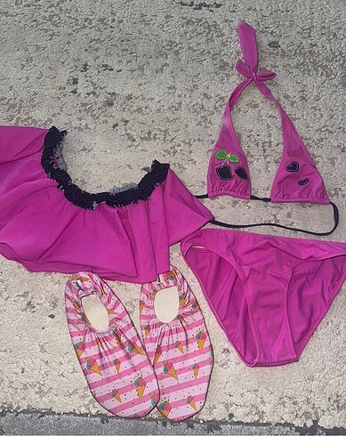 11-12 Yaş Beden Kız çocuk bikini set