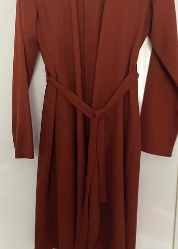 Bordo Uzun Kollu Kadın Sabahlık - Görsel 3