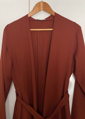 Bordo Uzun Kollu Kadın Sabahlık - Görsel 2