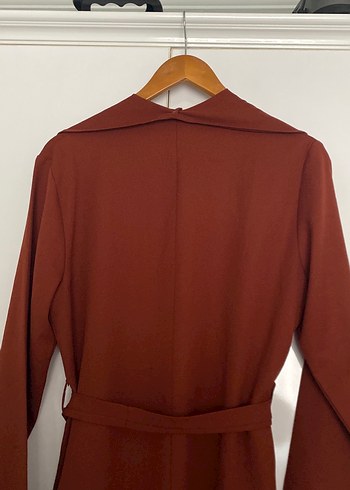 Bordo Uzun Kollu Kadın Sabahlık - Görsel 6