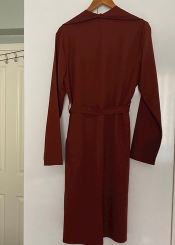Bordo Uzun Kollu Kadın Sabahlık - Görsel 5