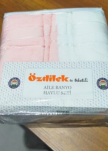 Beden pembe Renk Özdilek aile banyo havlu seti