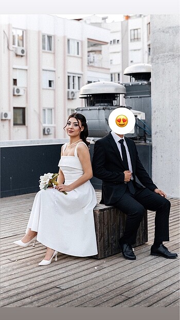 Zara Beyaz elbise
