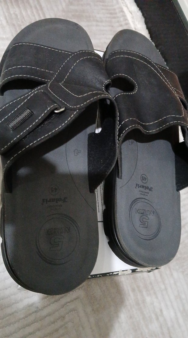 Tokalı Siyah Erkek Terlik - Görsel 3