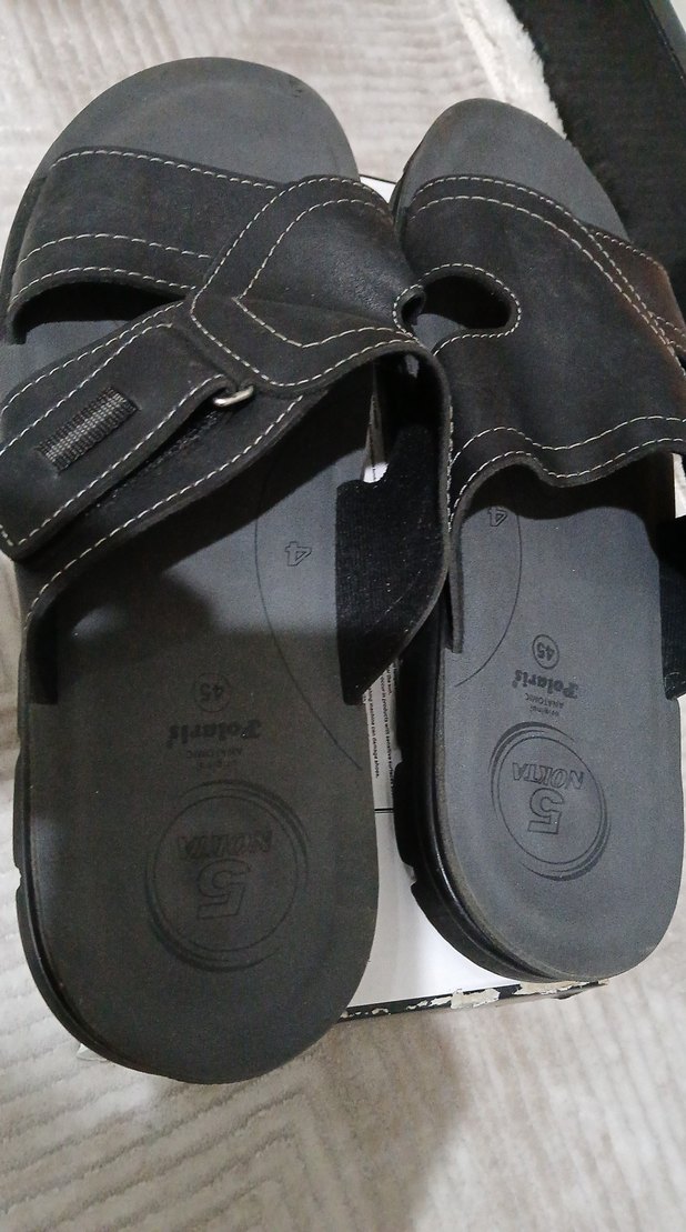 Tokalı Siyah Erkek Terlik - Görsel 4