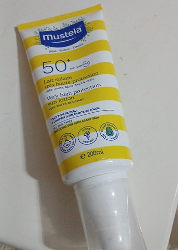 Mustela SPF 50 Yüksek Koruma Güneş Losyonu 200 ml - Görsel 2