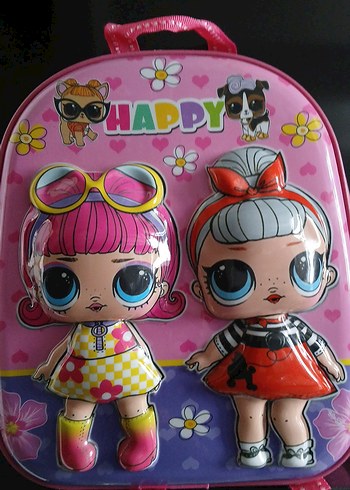 Renkli Pembe Çocuk Okul Çantası - Görsel 4