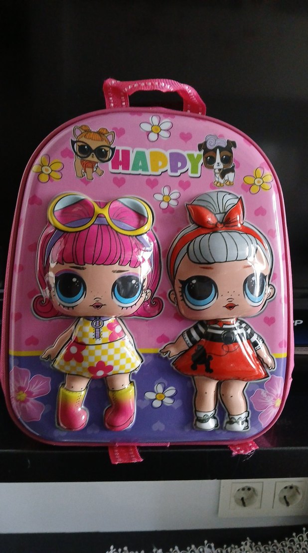 Renkli Pembe Çocuk Okul Çantası - Görsel 3