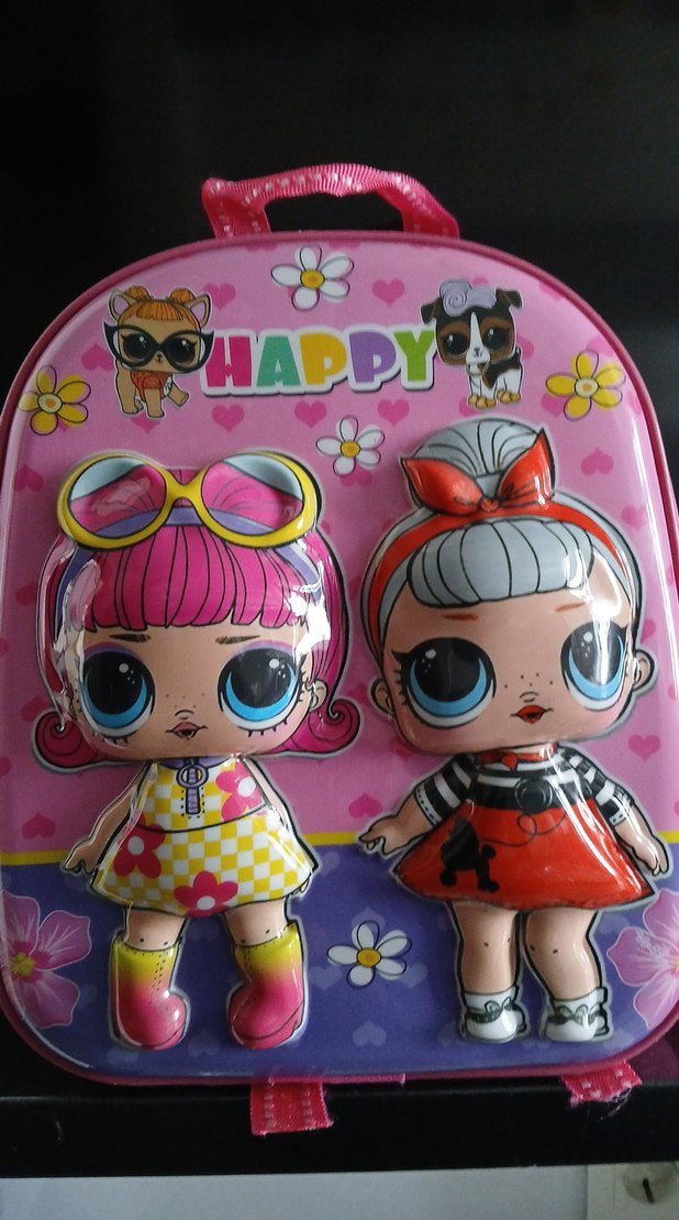 Renkli Pembe Çocuk Okul Çantası - Görsel 4